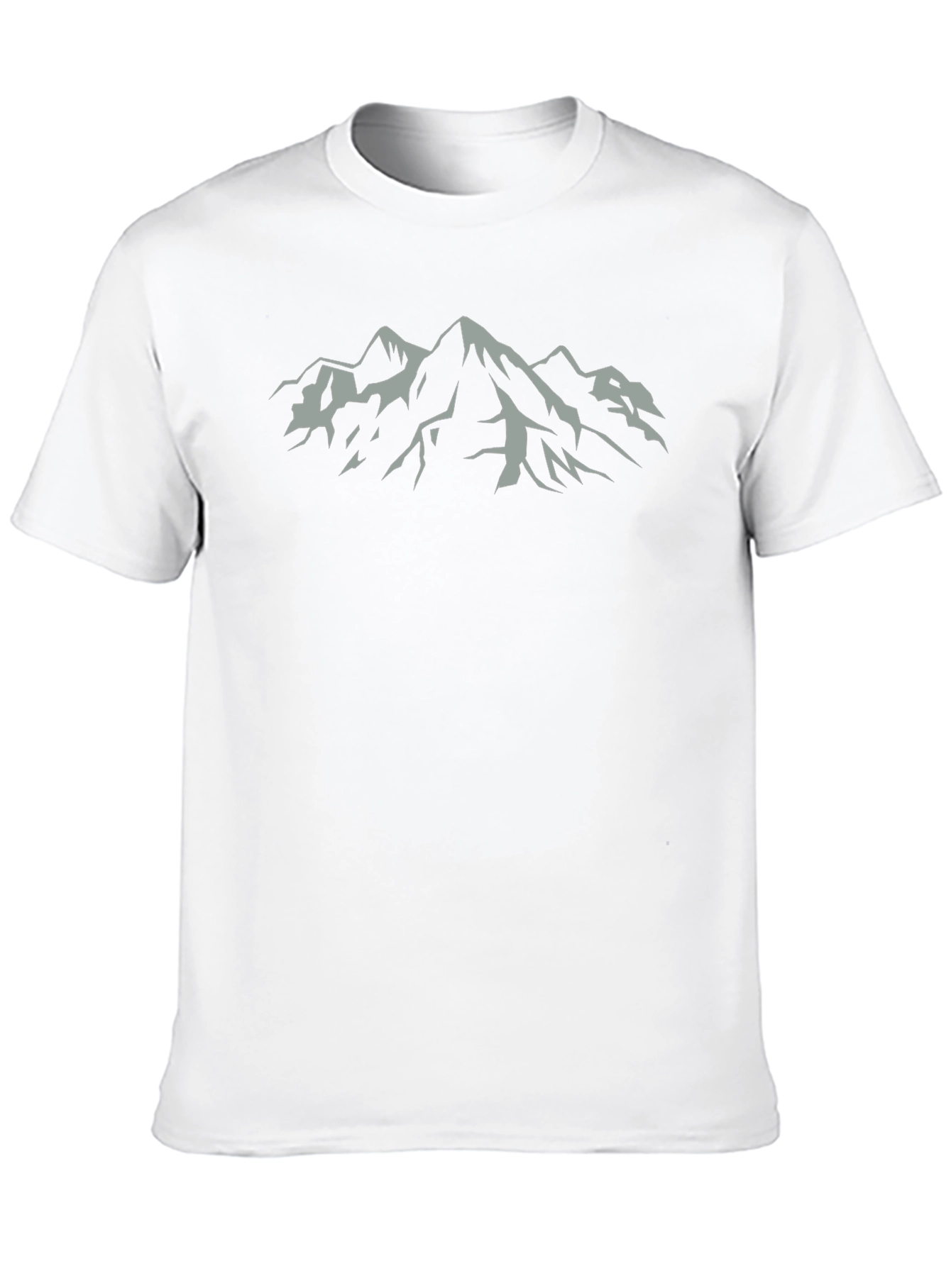 Mountain Peaks Graphic Black T-Shirt