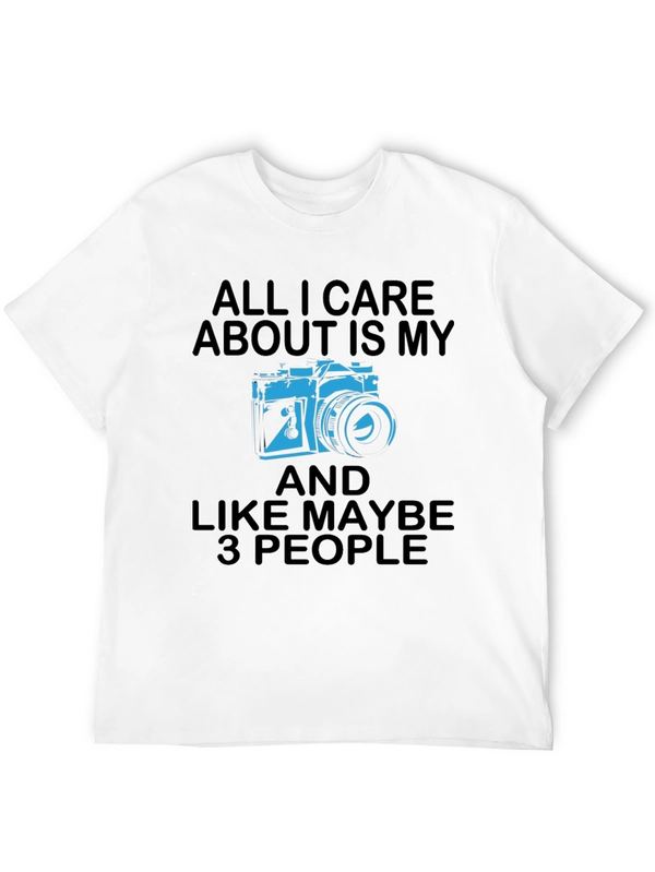 Funny Photographer T-Shirt - Camera & 3 People
