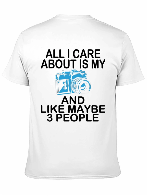 Funny Photographer T-Shirt - Camera & 3 People