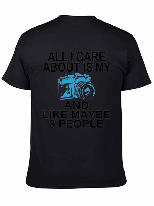 Funny Photographer T-Shirt - Camera & 3 People