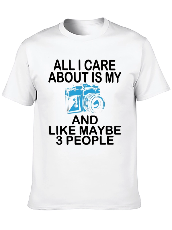 Funny Photographer T-Shirt - Camera & 3 People