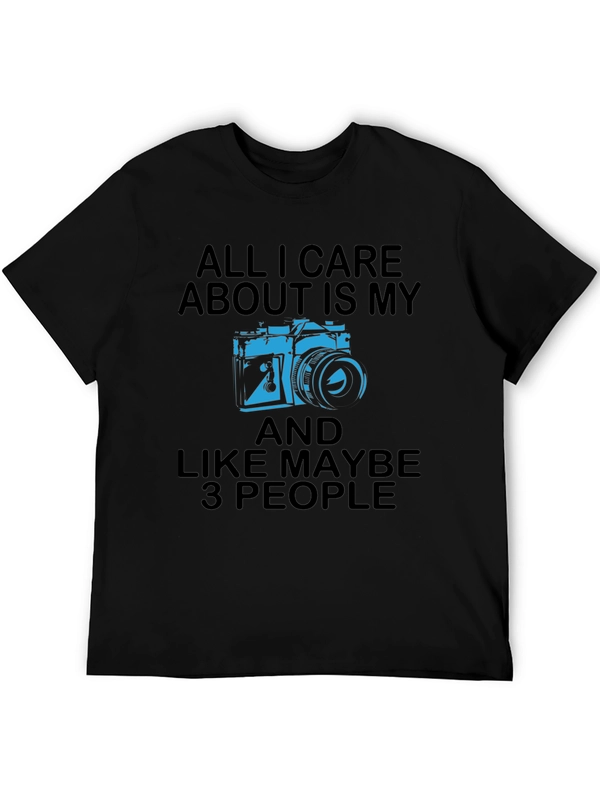 Funny Photographer T-Shirt - Camera & 3 People