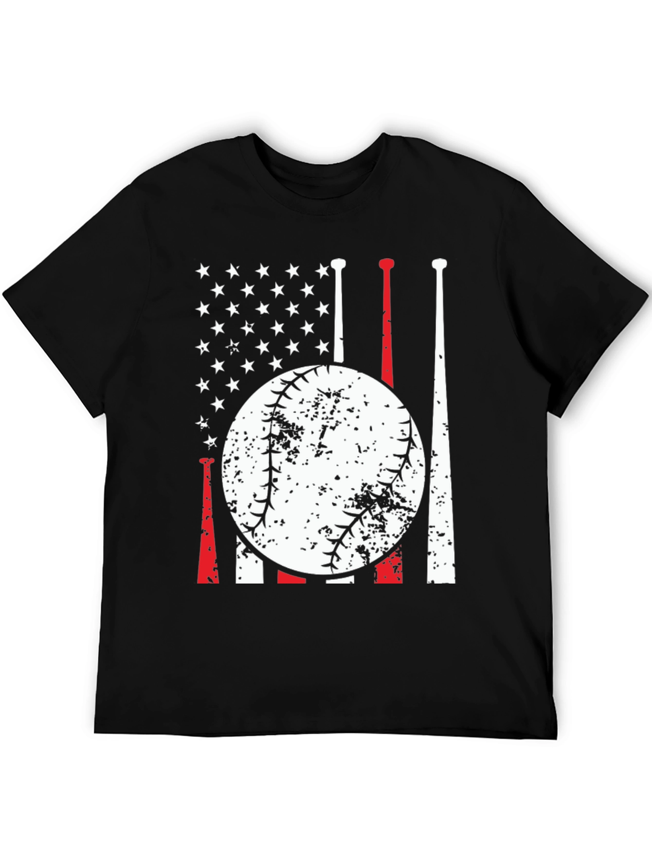 Baseball Flag T-Shirt - Patriotic Sportswear