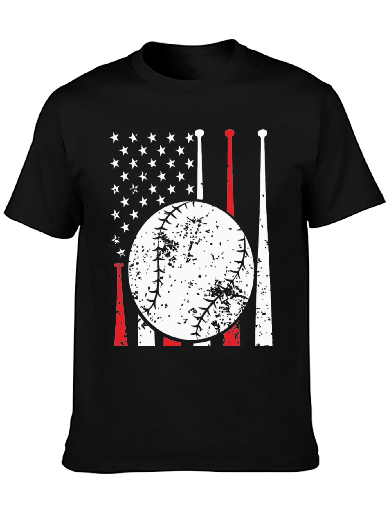Baseball Flag T-Shirt - Patriotic Sportswear