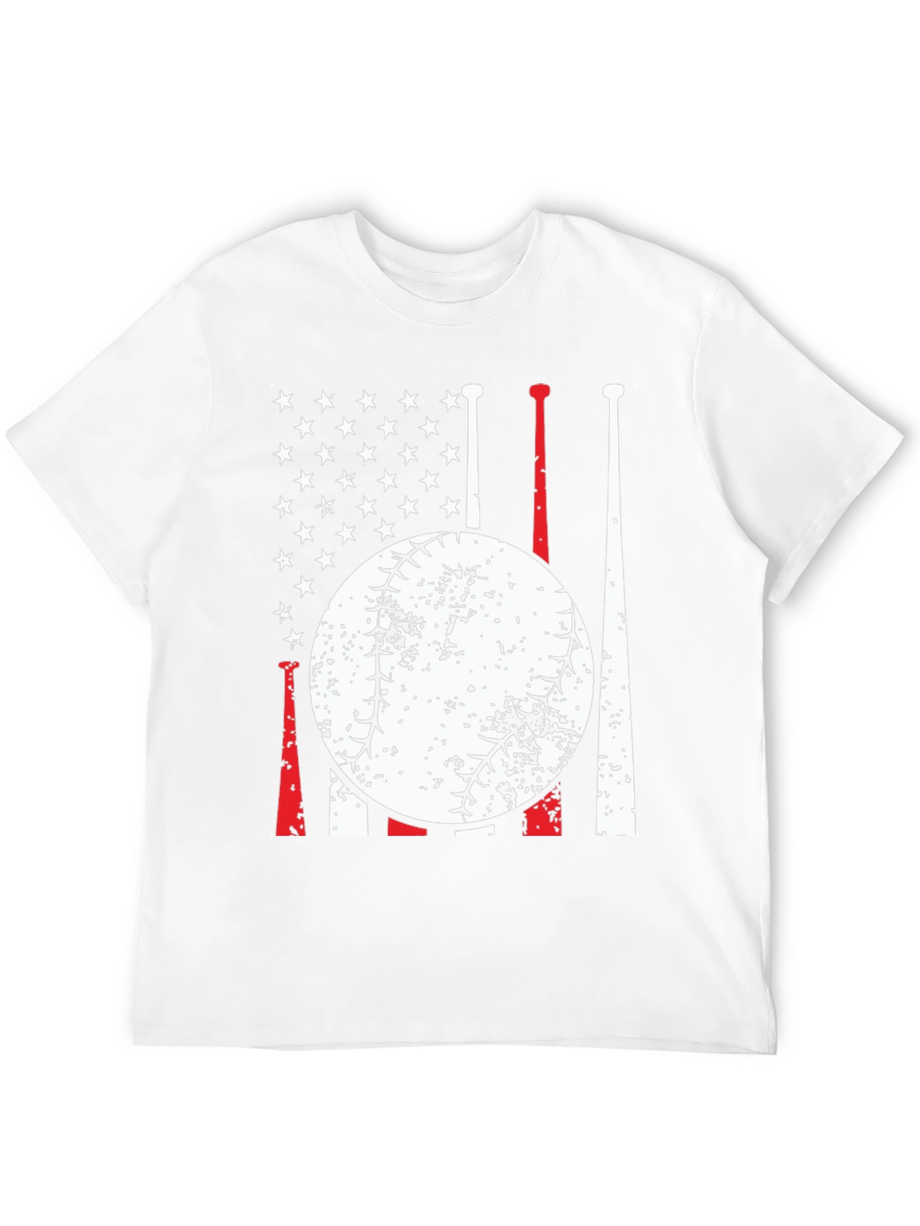 Baseball Flag T-Shirt - Patriotic Sportswear