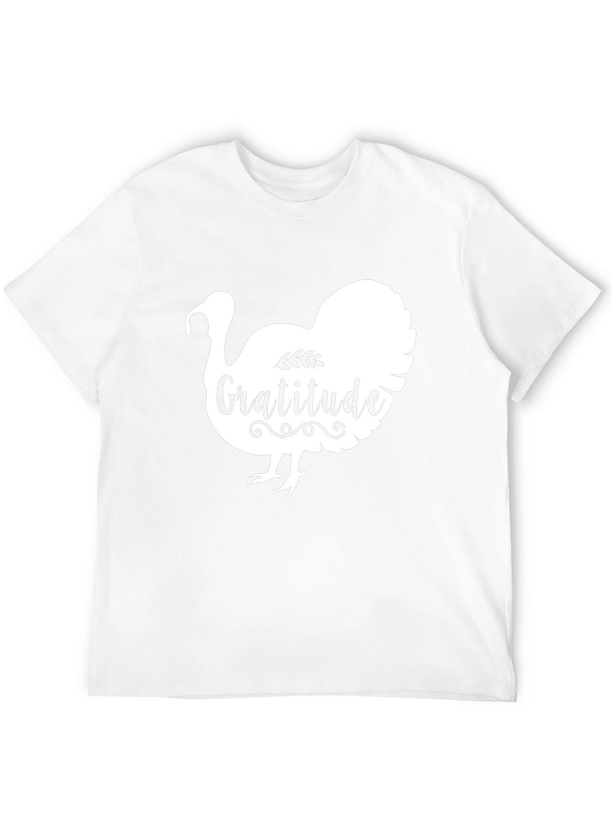 Gratitude Turkey Graphic T-Shirt - Thanksgiving Holiday Apparel