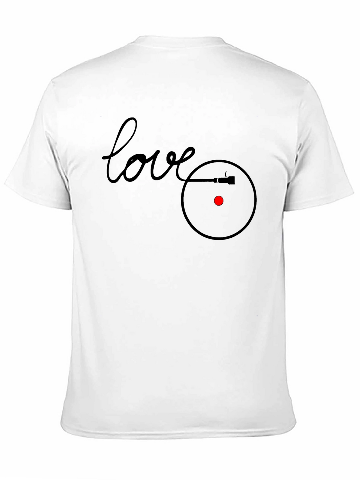 Love Vinyl Record Player Graphic T-Shirt