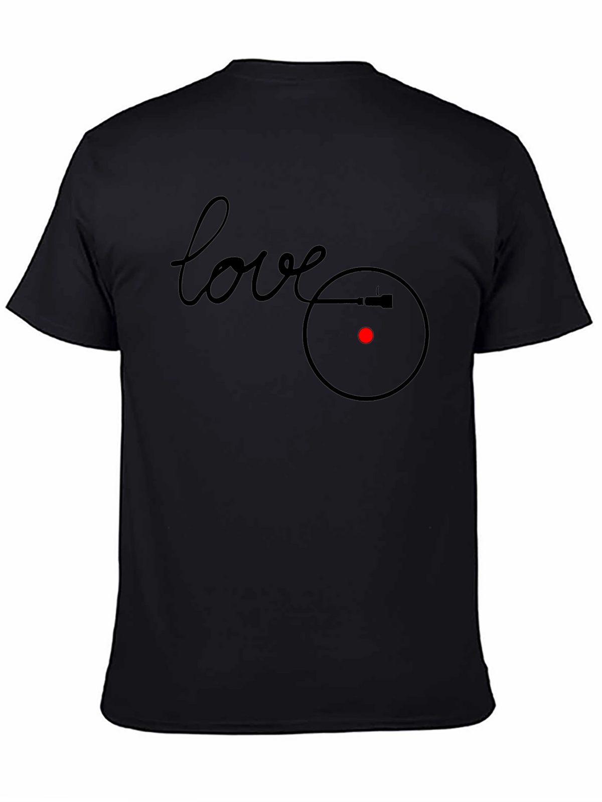 Love Vinyl Record Player Graphic T-Shirt