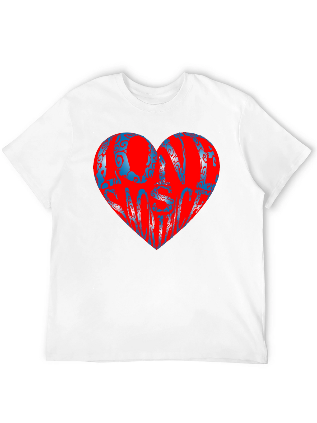 Love Someone Black T-Shirt Heart Design