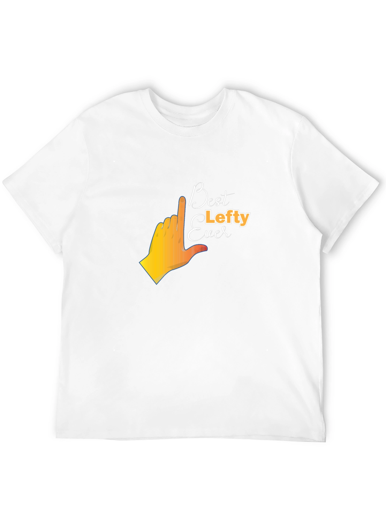 Best Lefty Ever Graphic T-Shirt - Black Cotton Tee