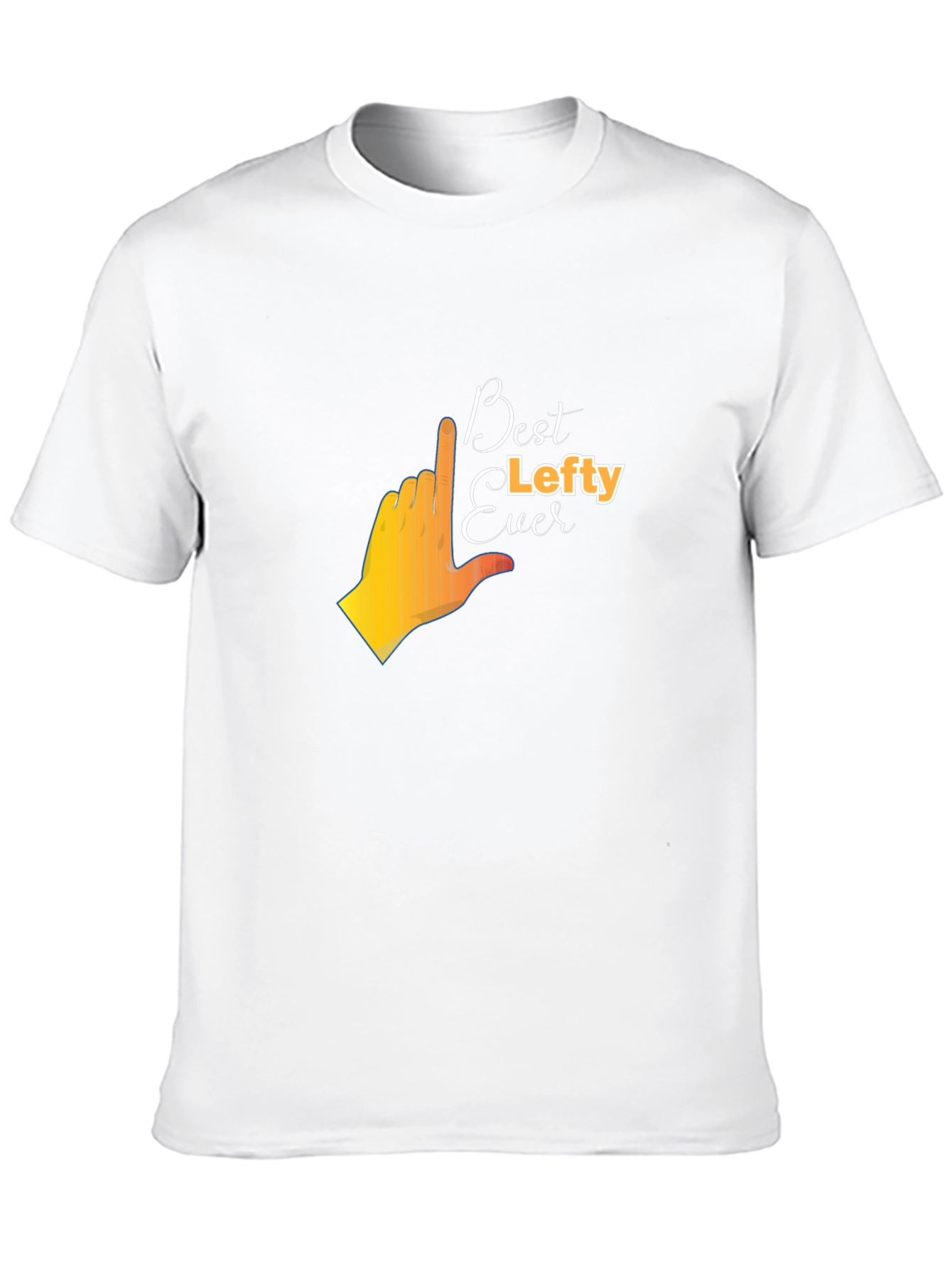 Best Lefty Ever Graphic T-Shirt - Black Cotton Tee