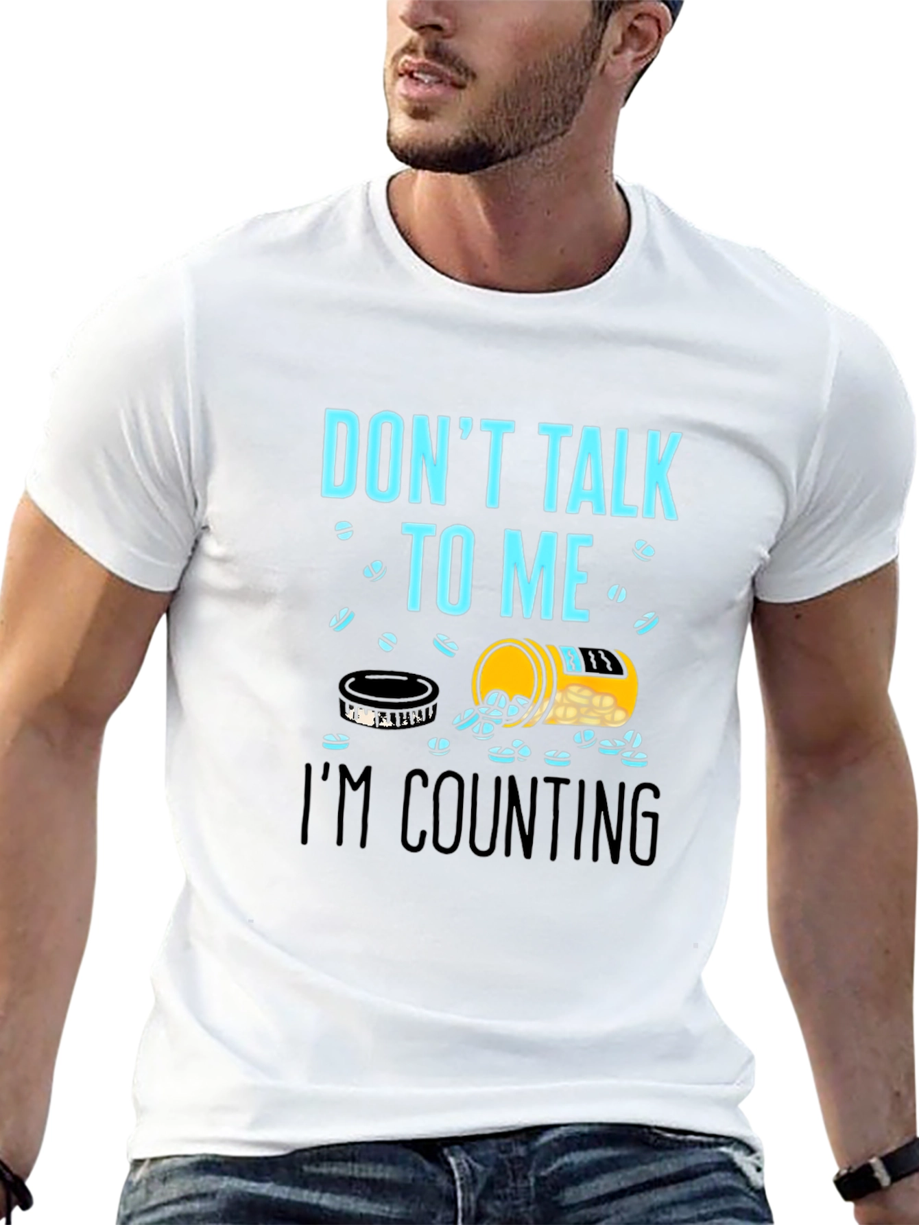 Dont Talk To Me Counting Pills Funny T-Shirt