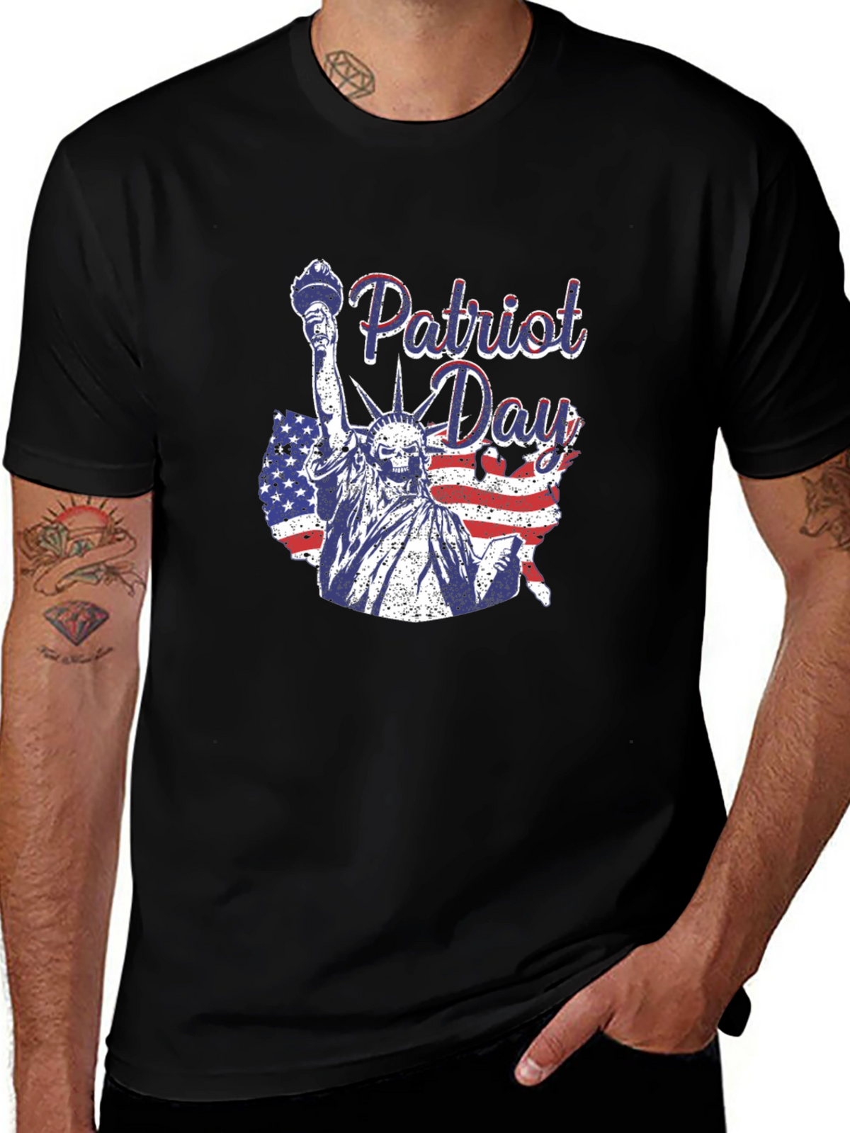 Patriot Day Statue of Liberty Graphic T-Shirt