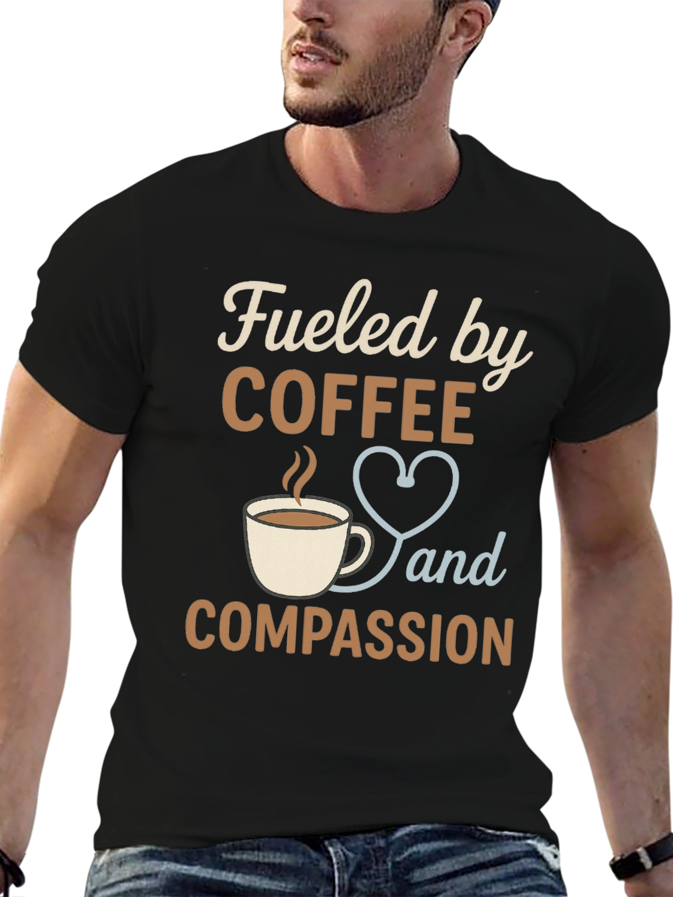 Fueled by Coffee and Compassion Graphic Tee