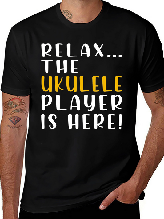 Relax Ukulele Player Here Graphic T-Shirt