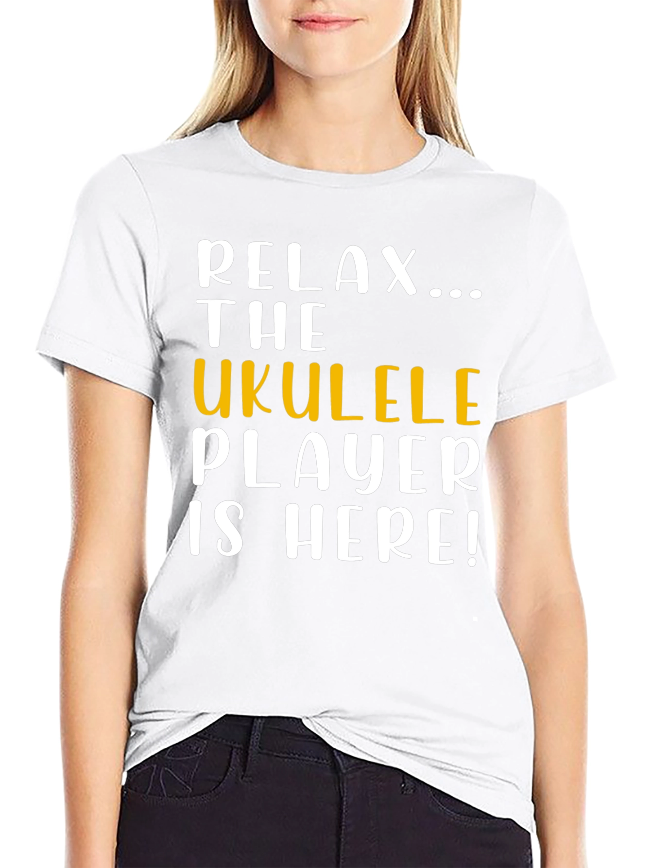 Relax Ukulele Player Here Graphic T-Shirt