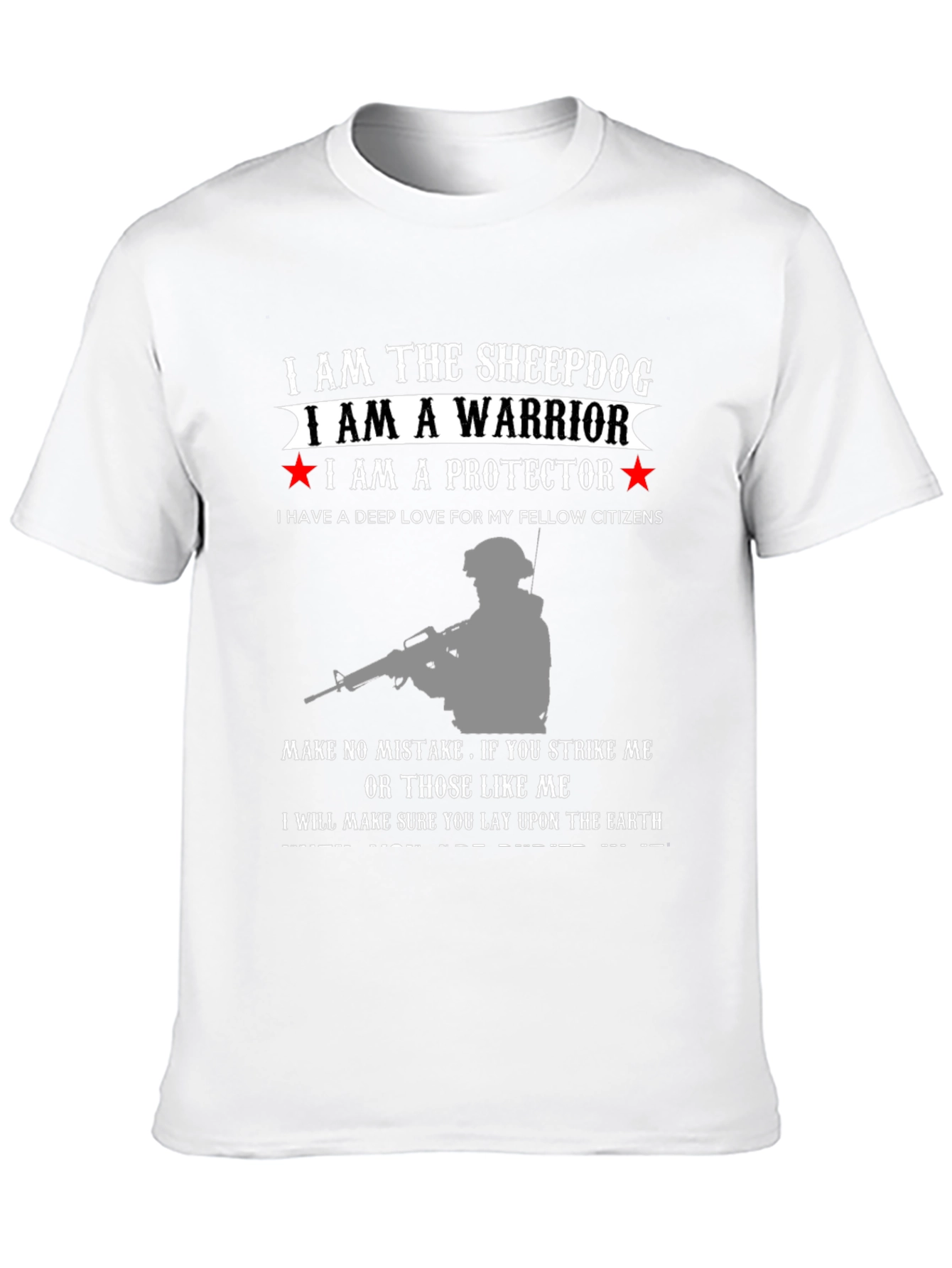 Sheepdog Warrior Protector Graphic Tee