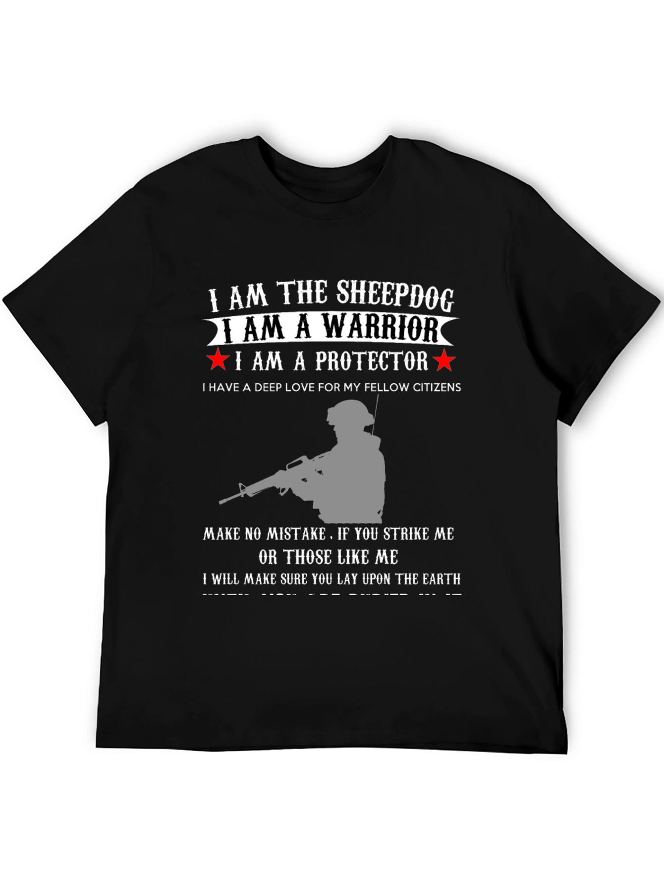 Sheepdog Warrior Protector Graphic Tee