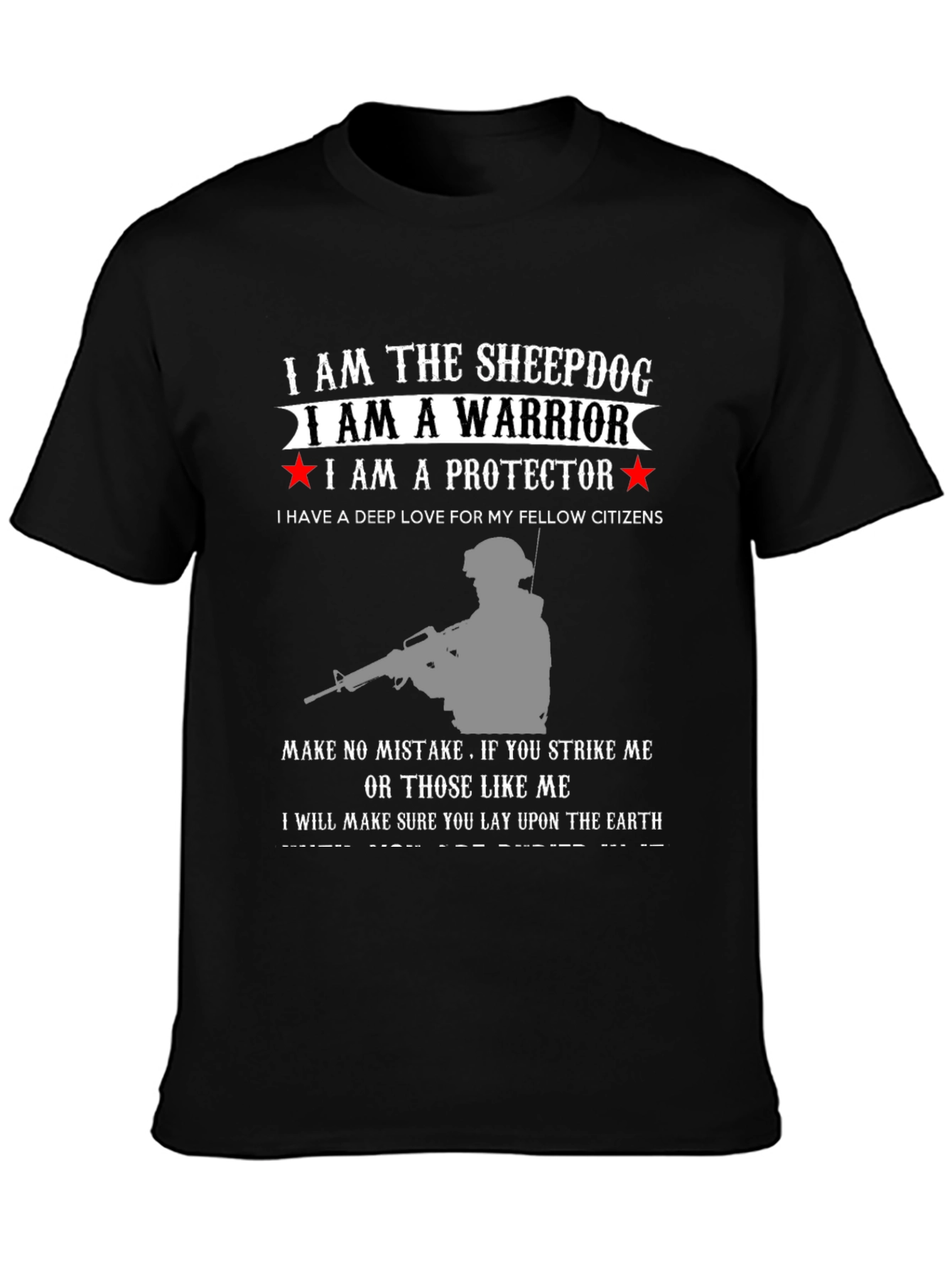 Sheepdog Warrior Protector Graphic Tee