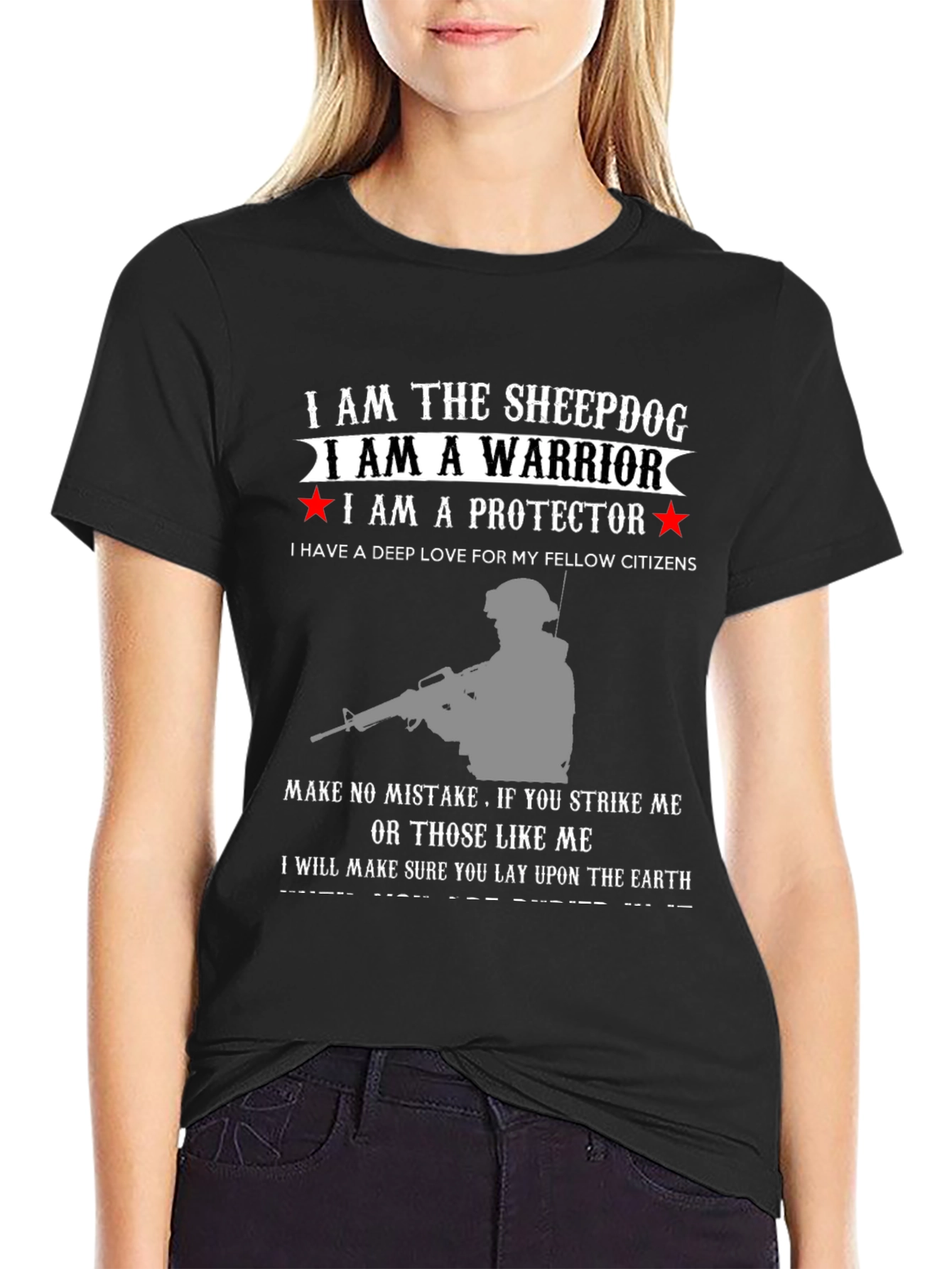 Sheepdog Warrior Protector Graphic Tee