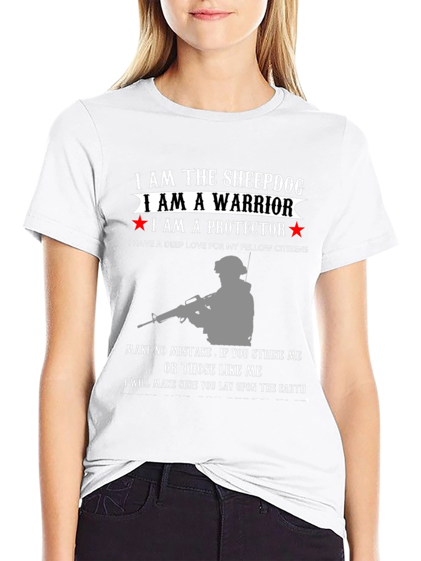 Sheepdog Warrior Protector Graphic Tee