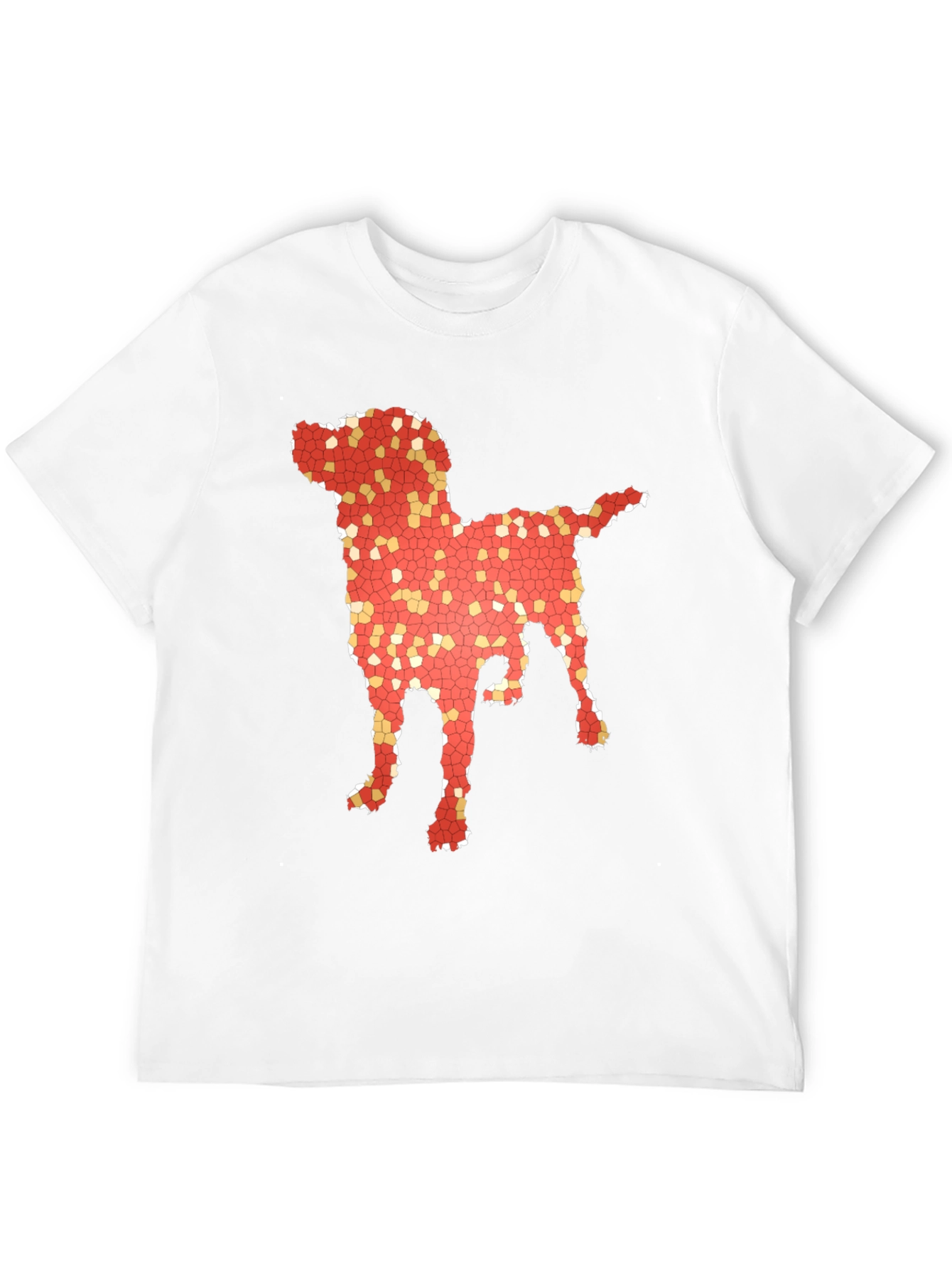 Dog Mosaic Graphic T-Shirt - Stylish Mens Tee