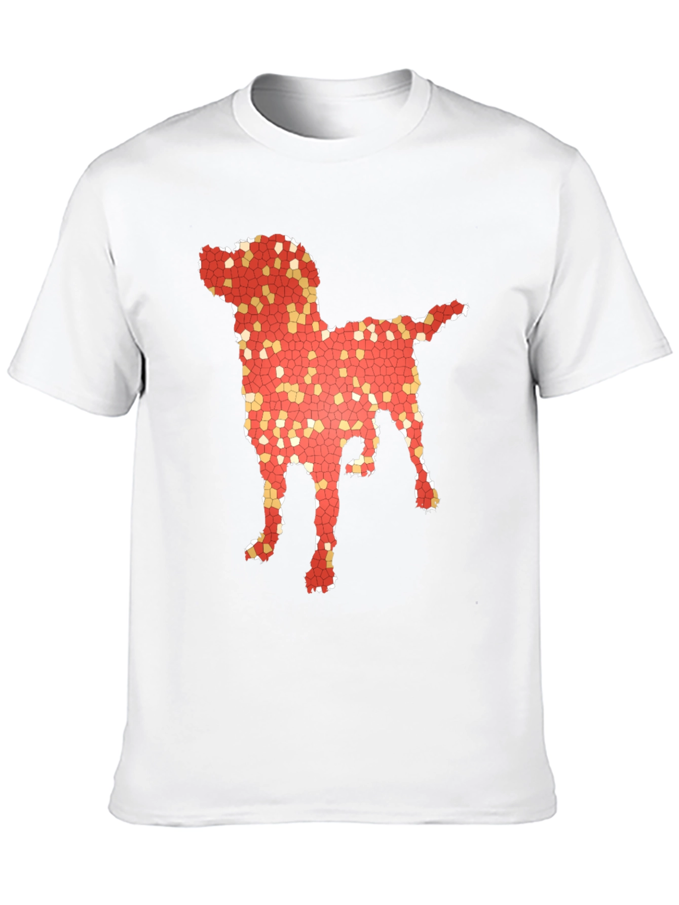 Dog Mosaic Graphic T-Shirt - Stylish Mens Tee