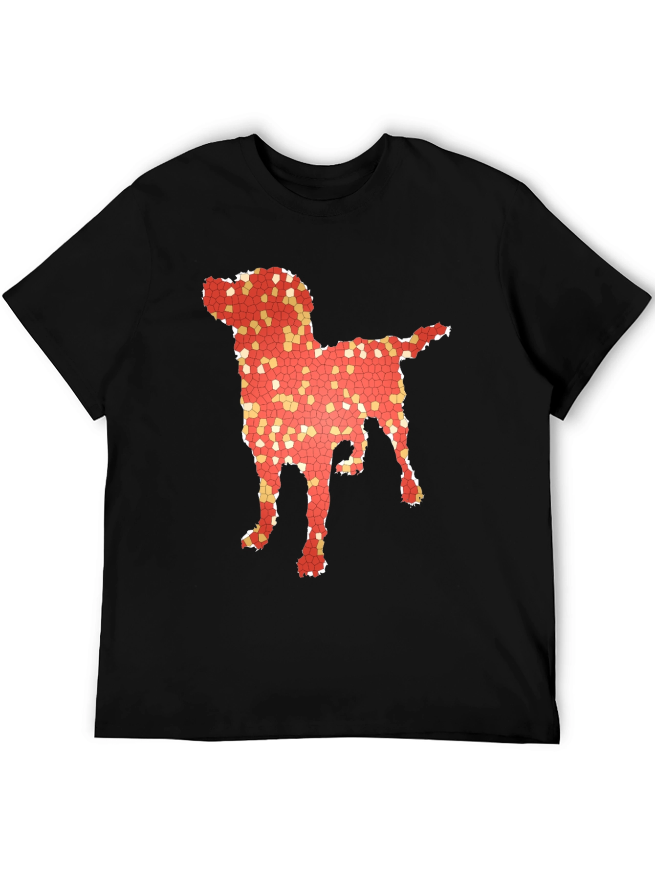 Dog Mosaic Graphic T-Shirt - Stylish Mens Tee