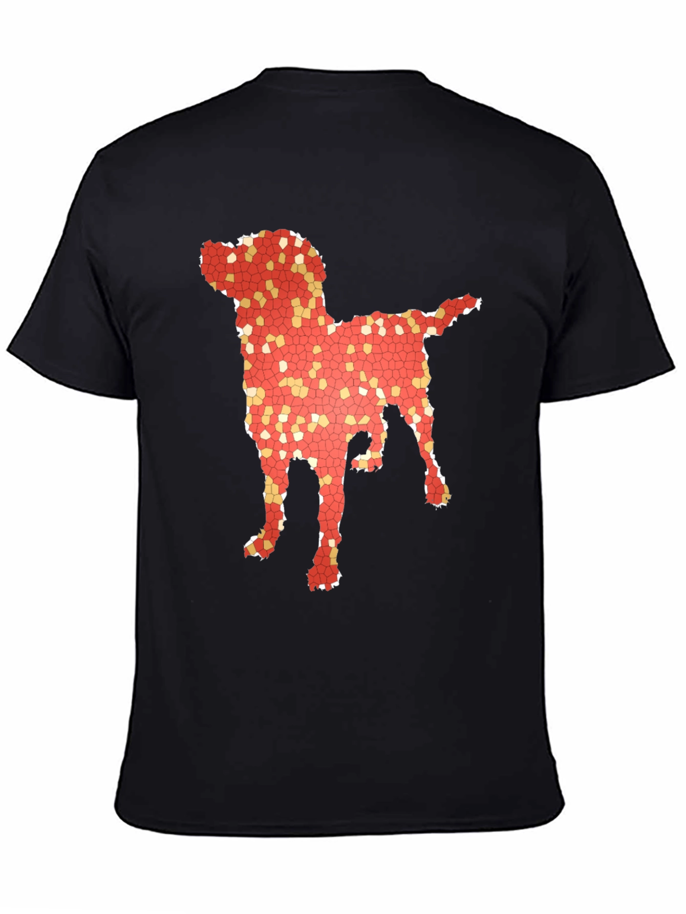 Dog Mosaic Graphic T-Shirt - Stylish Mens Tee