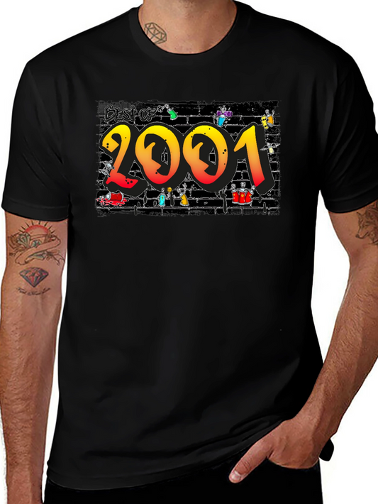 Best of 2001 Graphic Print Black T-Shirt