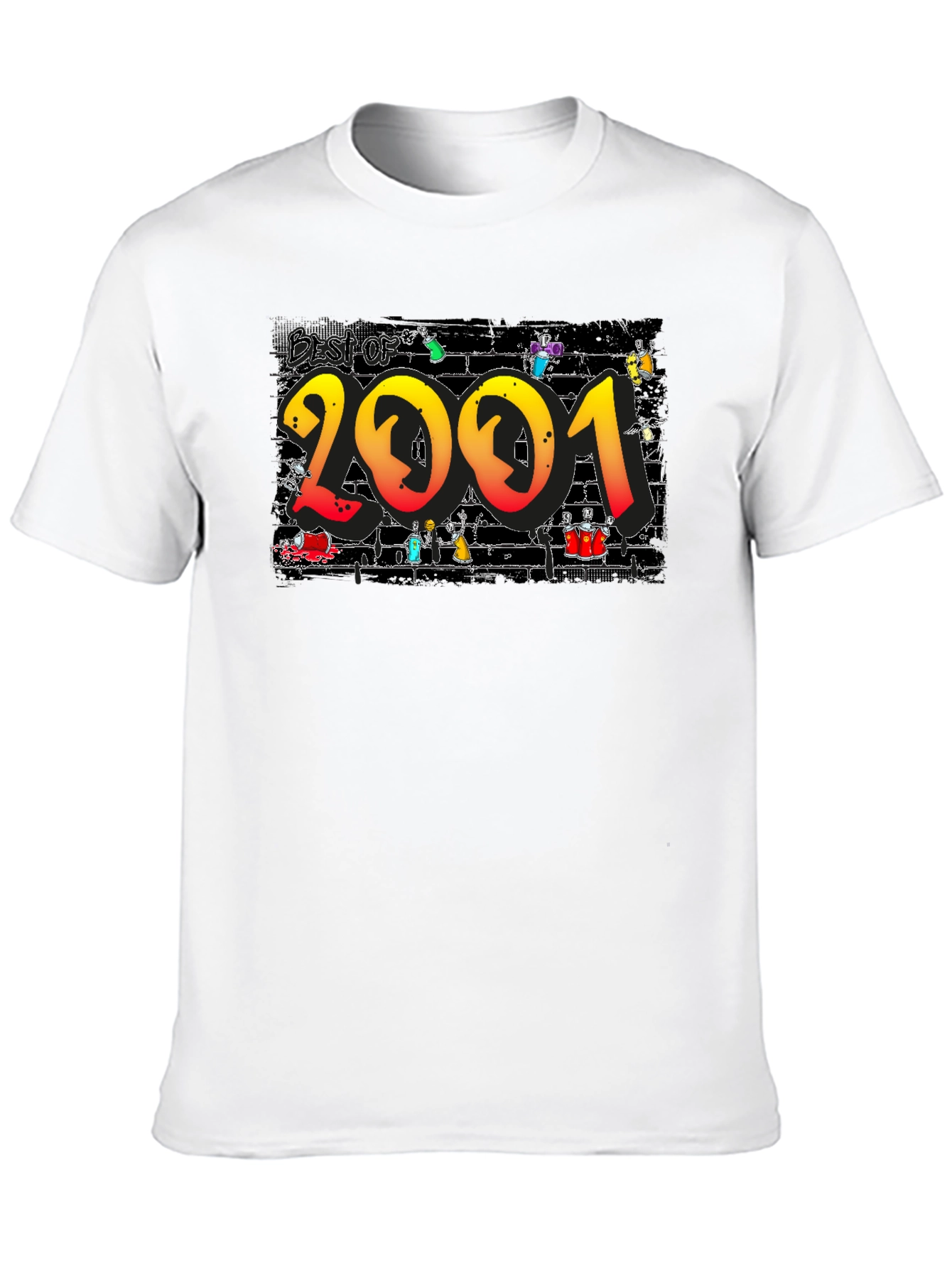 Best of 2001 Graphic Print Black T-Shirt