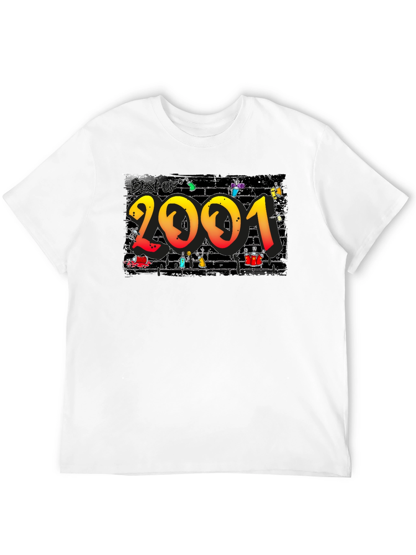 Best of 2001 Graphic Print Black T-Shirt