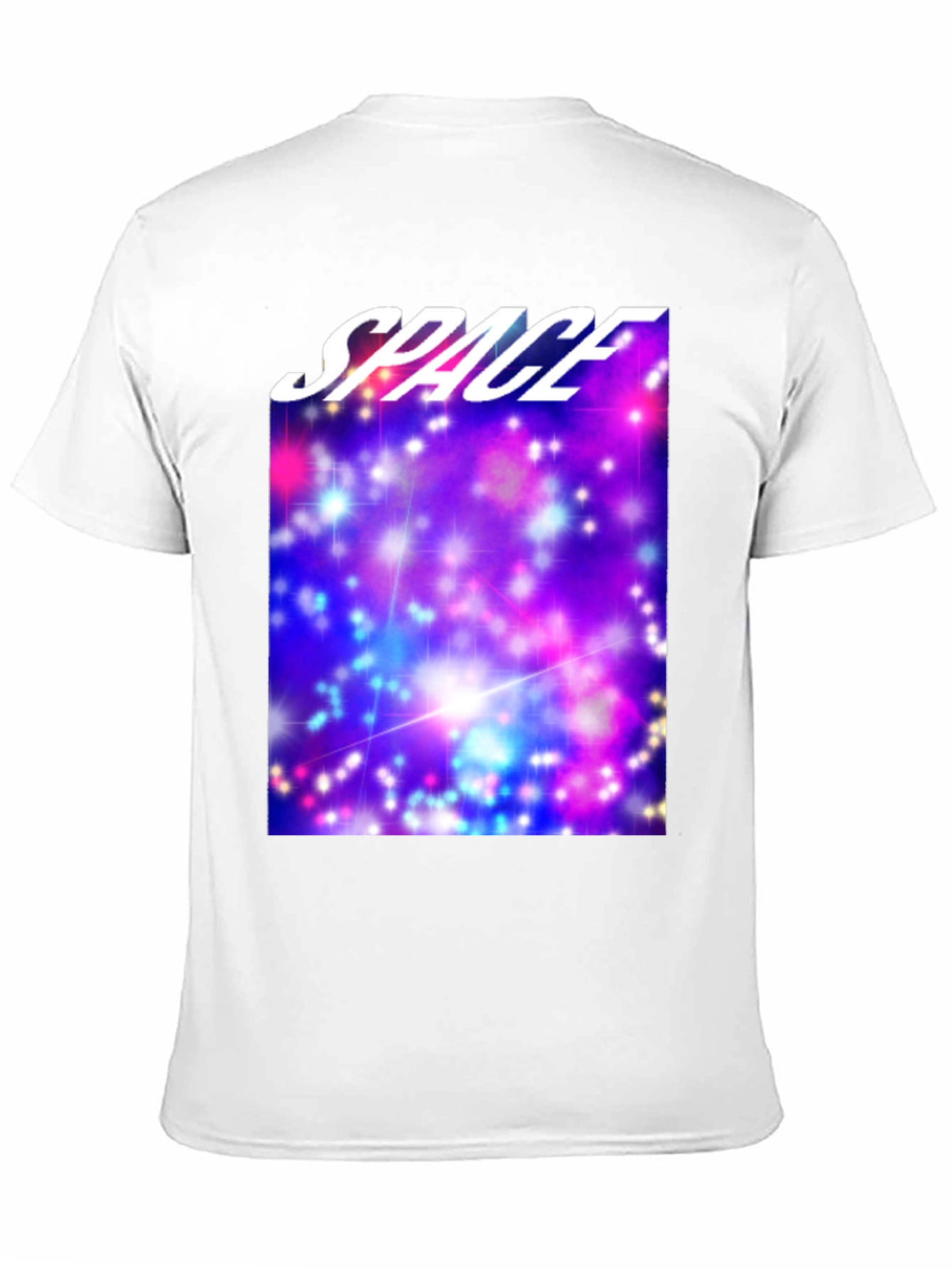 Space Galaxy Graphic Print Black T-Shirt