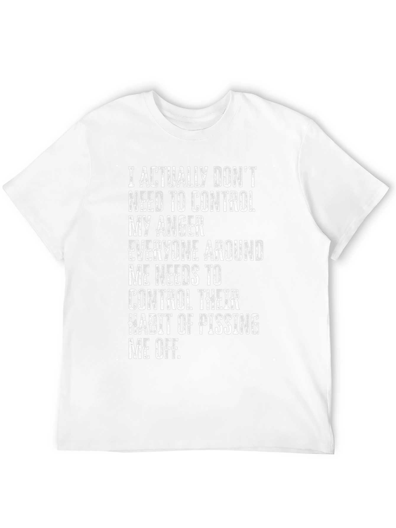 Funny Graphic T-Shirt: Control Your Anger