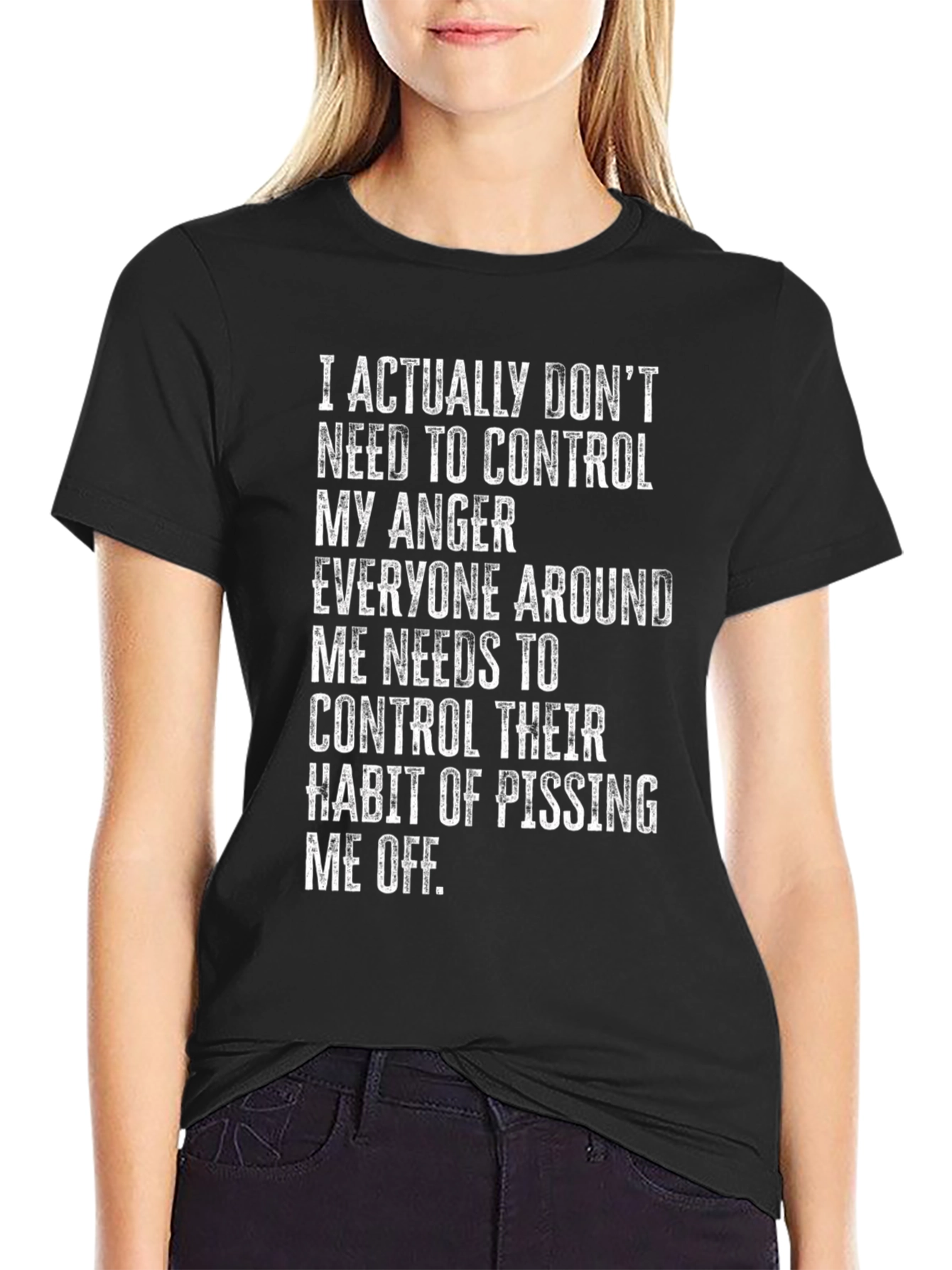 Funny Graphic T-Shirt: Control Your Anger