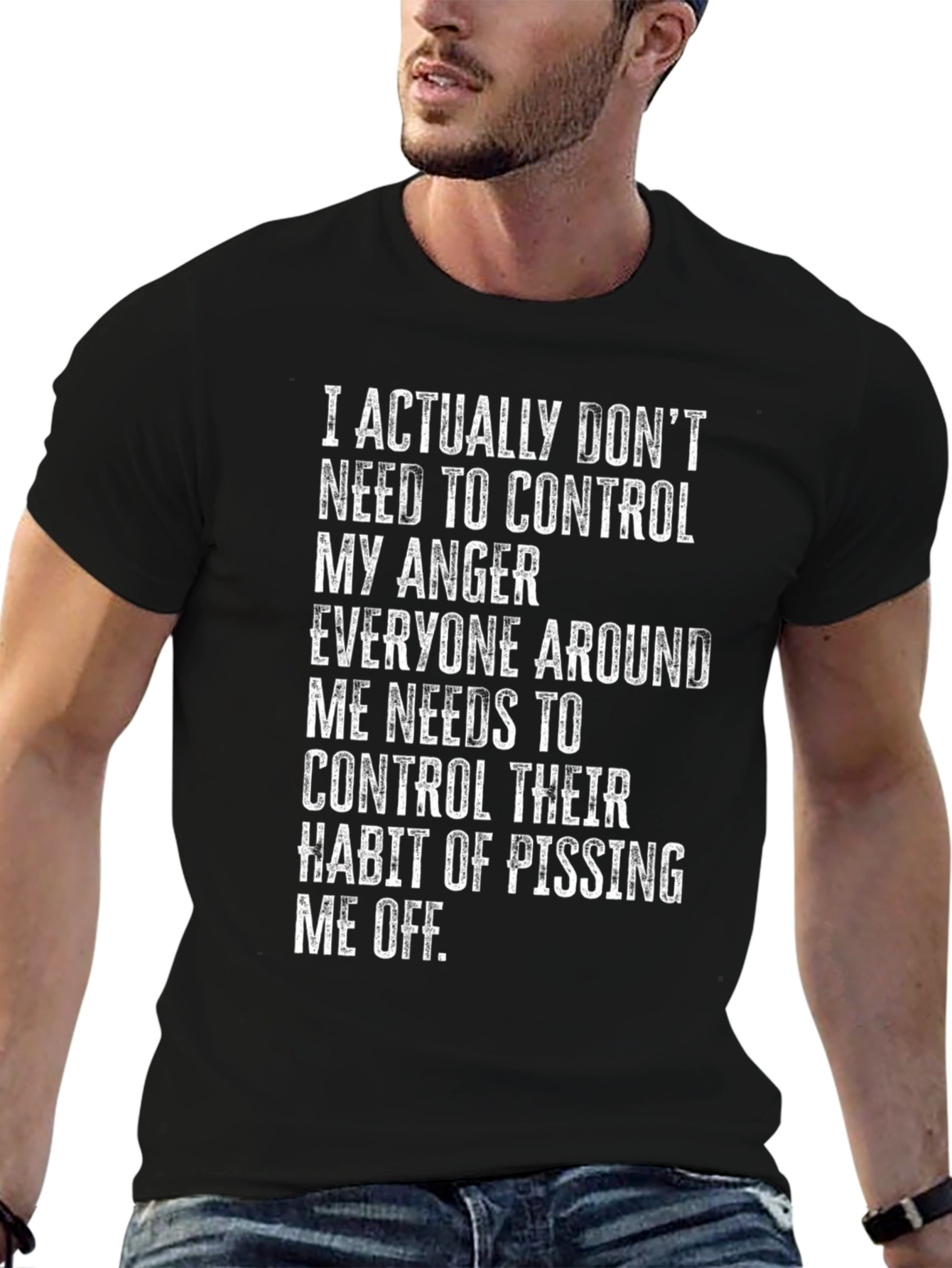 Funny Graphic T-Shirt: Control Your Anger