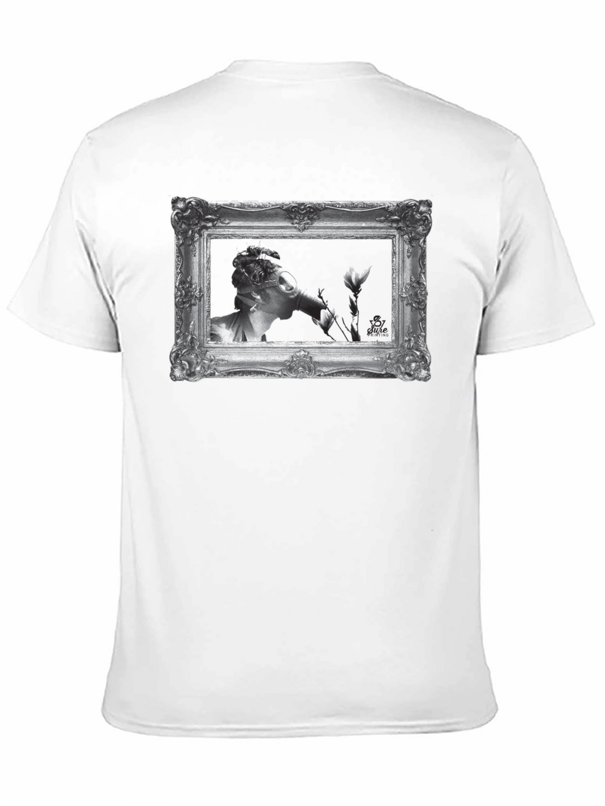 Framed Art Graphic Tee - Classic Black
