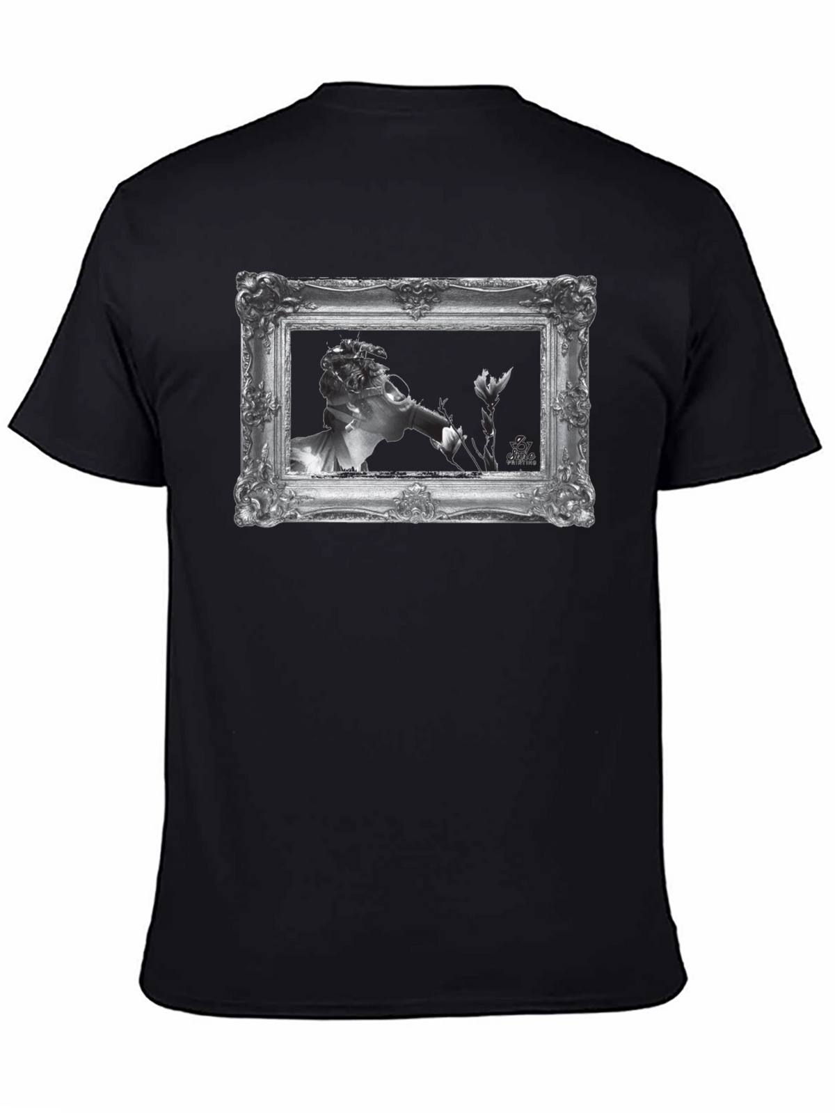 Framed Art Graphic Tee - Classic Black