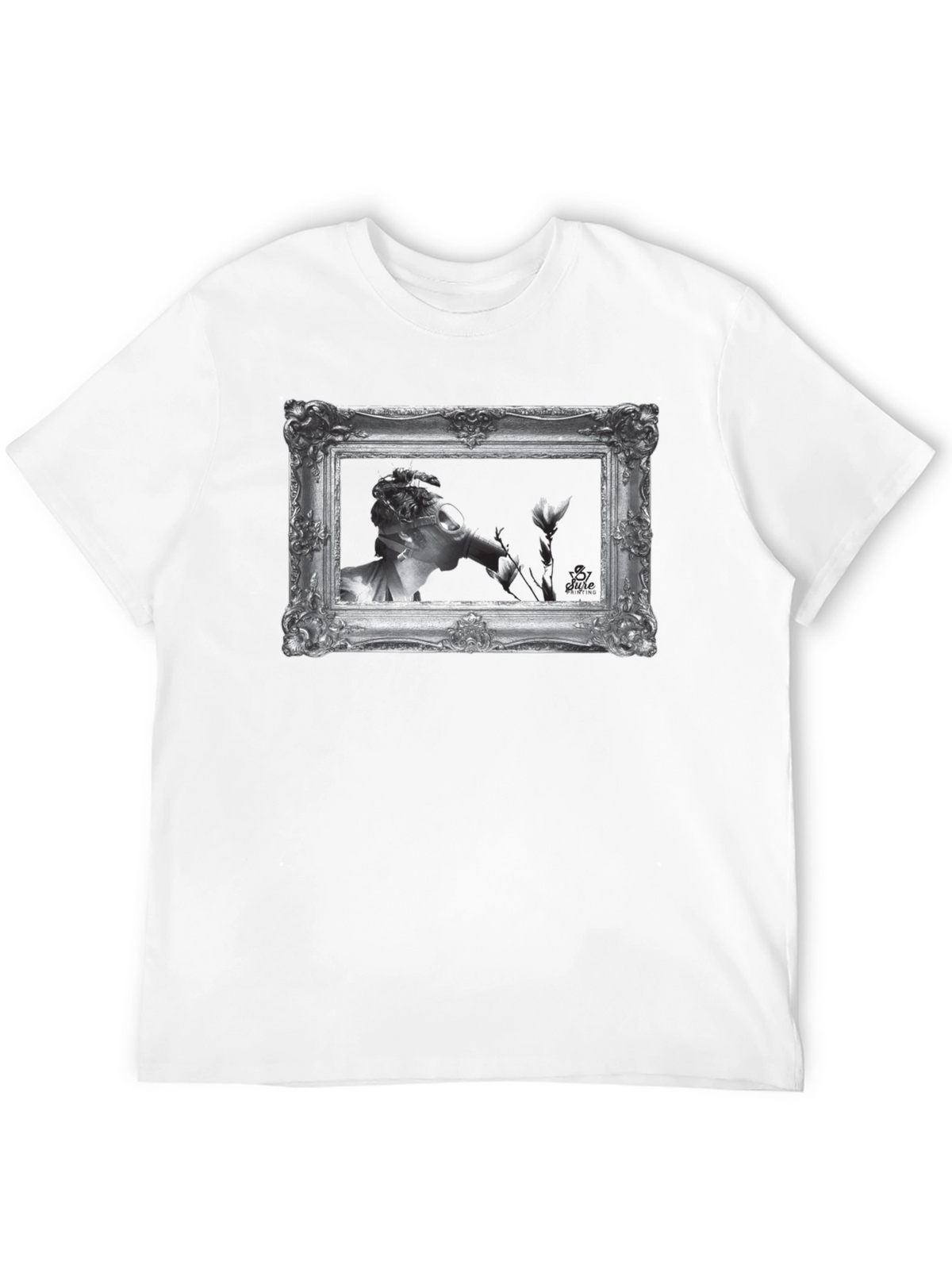 Framed Art Graphic Tee - Classic Black