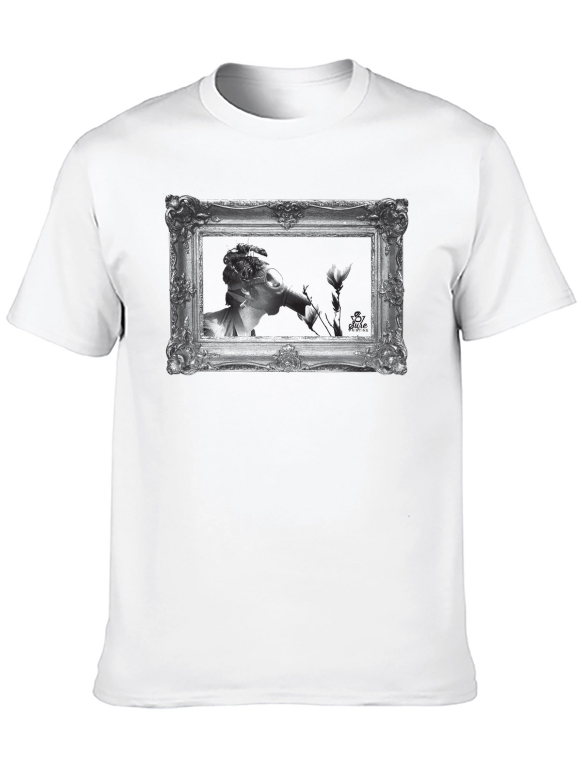 Framed Art Graphic Tee - Classic Black