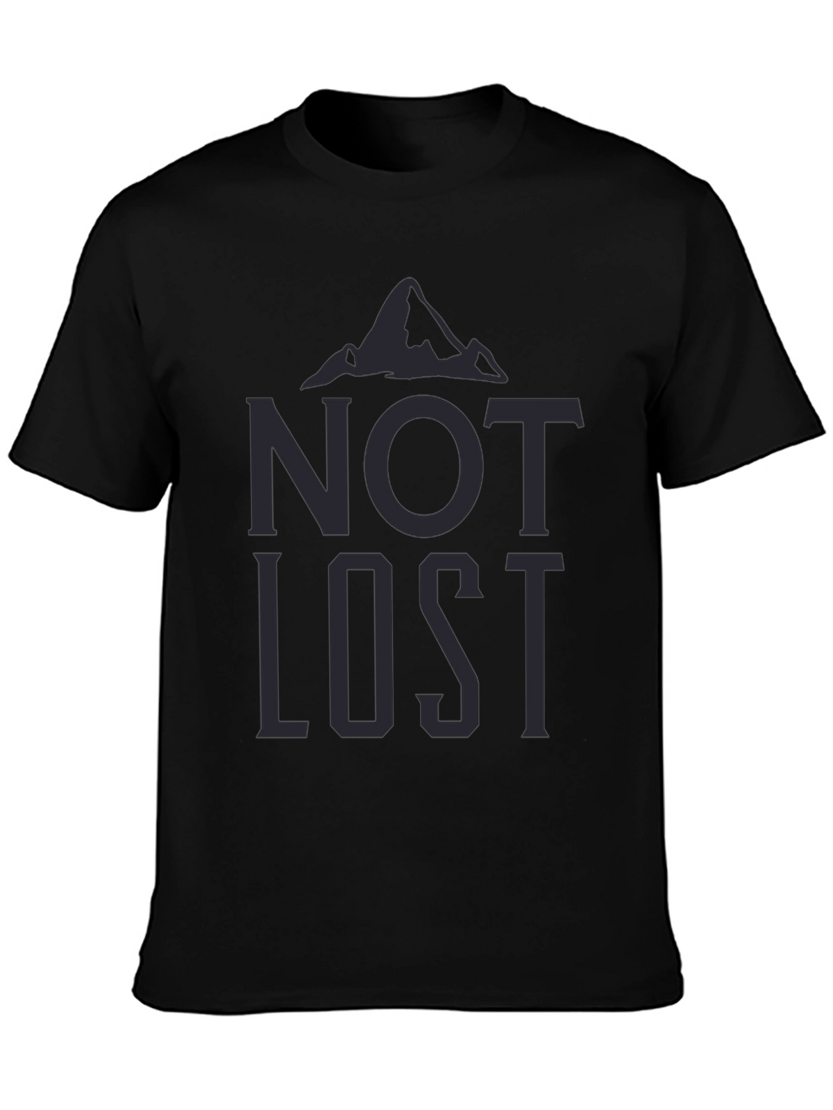 Not Lost Graphic Tee - Mens Black T-Shirt