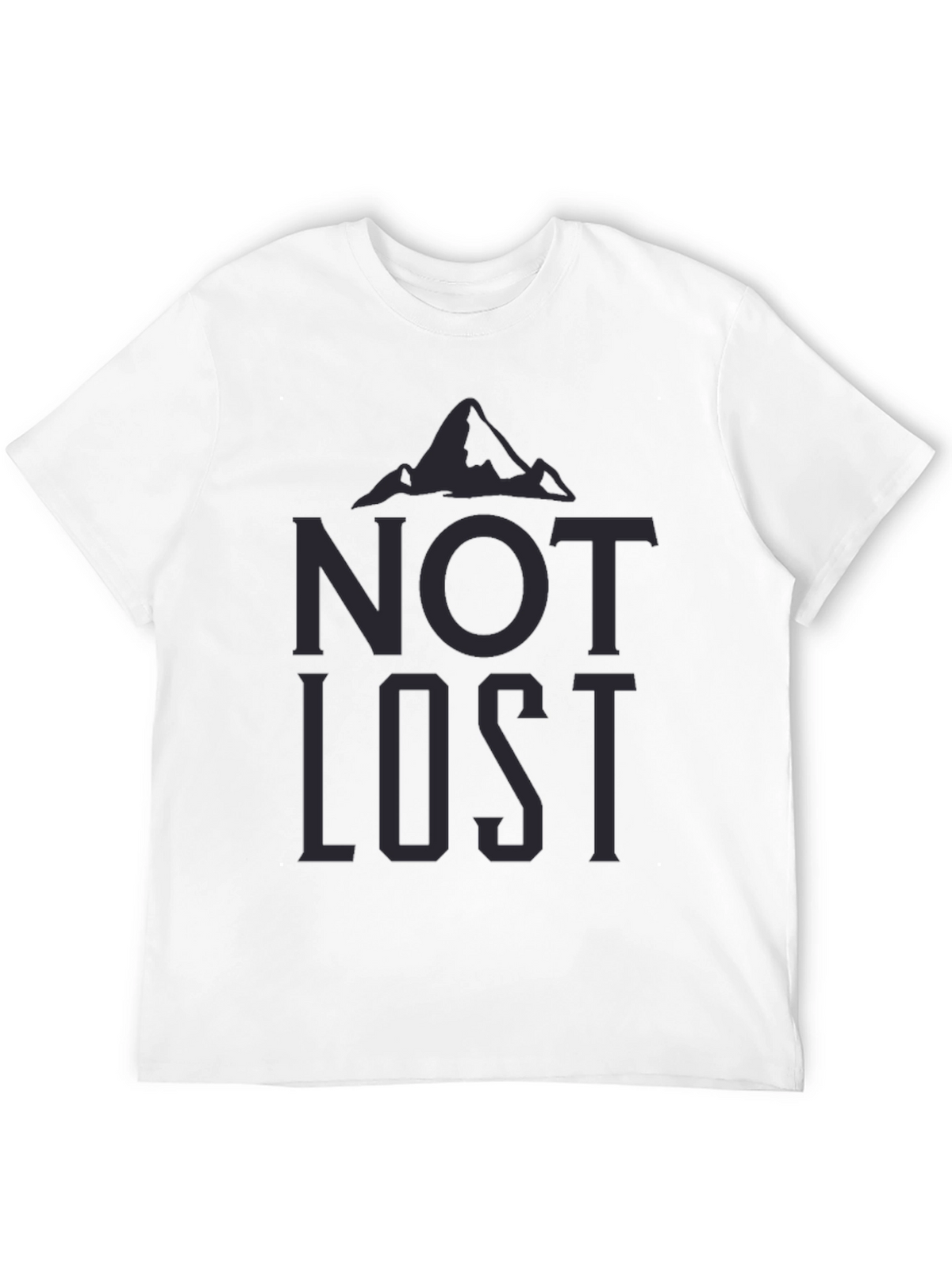 Not Lost Graphic Tee - Mens Black T-Shirt