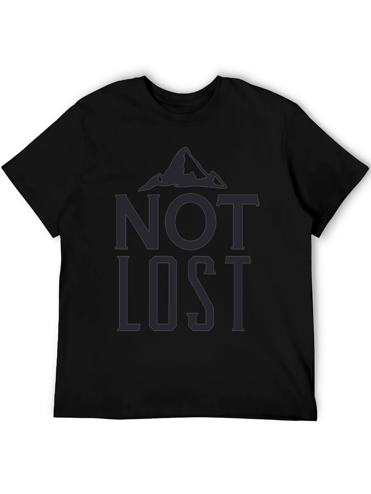 Not Lost Graphic Tee - Mens Black T-Shirt