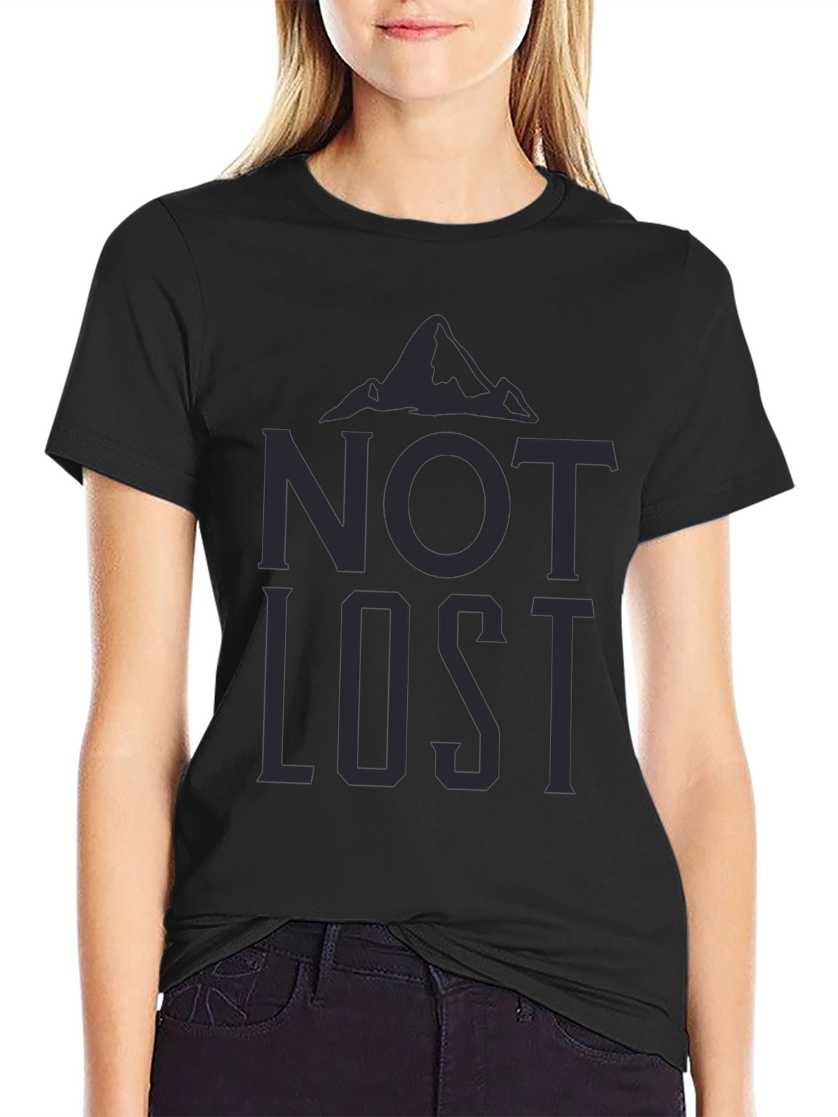 Not Lost Graphic Tee - Mens Black T-Shirt