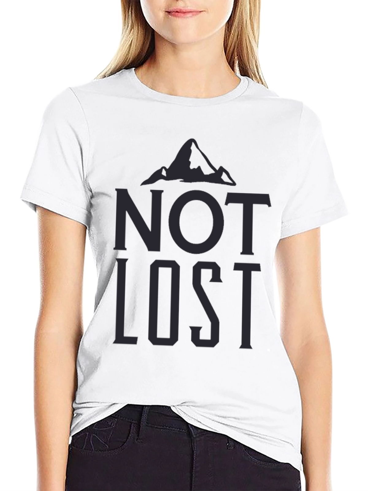 Not Lost Graphic Tee - Mens Black T-Shirt
