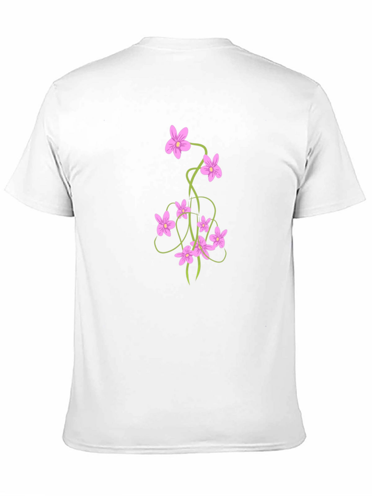 Floral Vine Black T-Shirt
