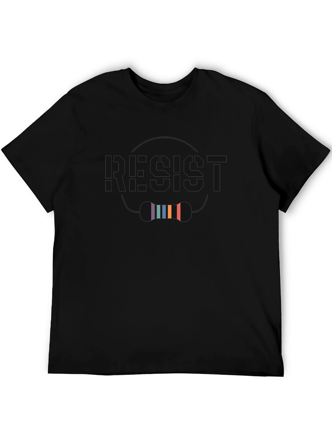 Retro Graphic Tee - Soft Black Cotton Blend