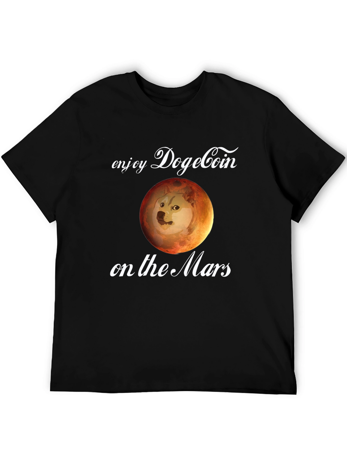 Dogecoin on Mars T-Shirt - Crypto Meme Tee