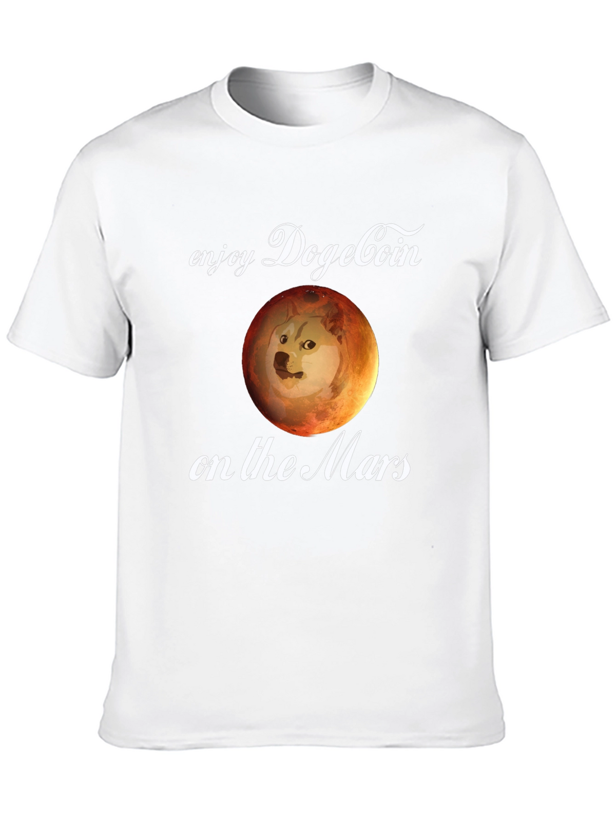 Dogecoin on Mars T-Shirt - Crypto Meme Tee