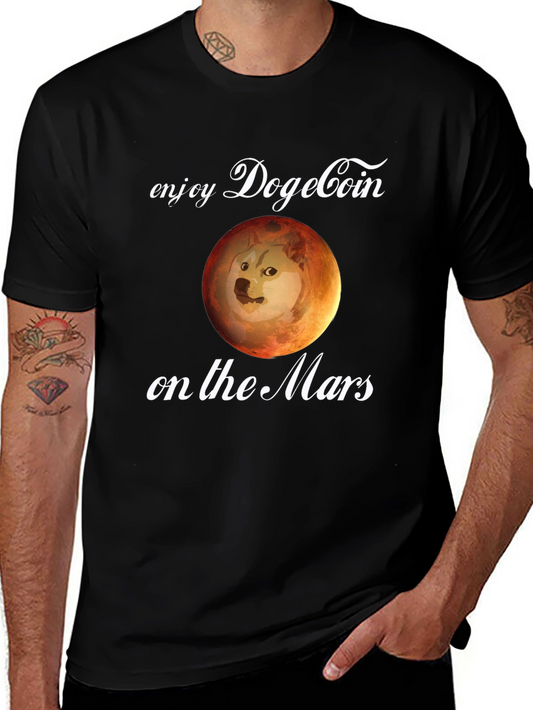 Dogecoin on Mars T-Shirt - Crypto Meme Tee